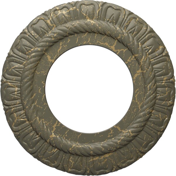 Ekena Millwork Claremont Ceiling Medallion (Canopies up to 5 5/8"), 9"OD x 4 1/2"ID x 1/2"P, Witch Hazel Crackle CM09CLWHC - main